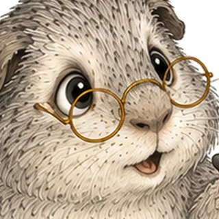 Mr. Grey, der Professor, Meerschweinchen mit Brille aus den Wirtschaftsschweinchen
