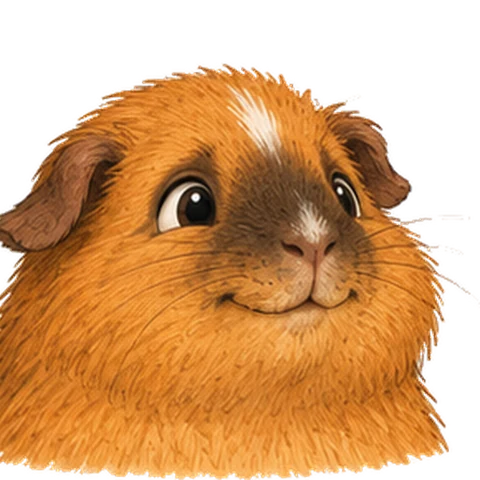Toffy, the heart, guinea pig from The Business Guinea Pigs