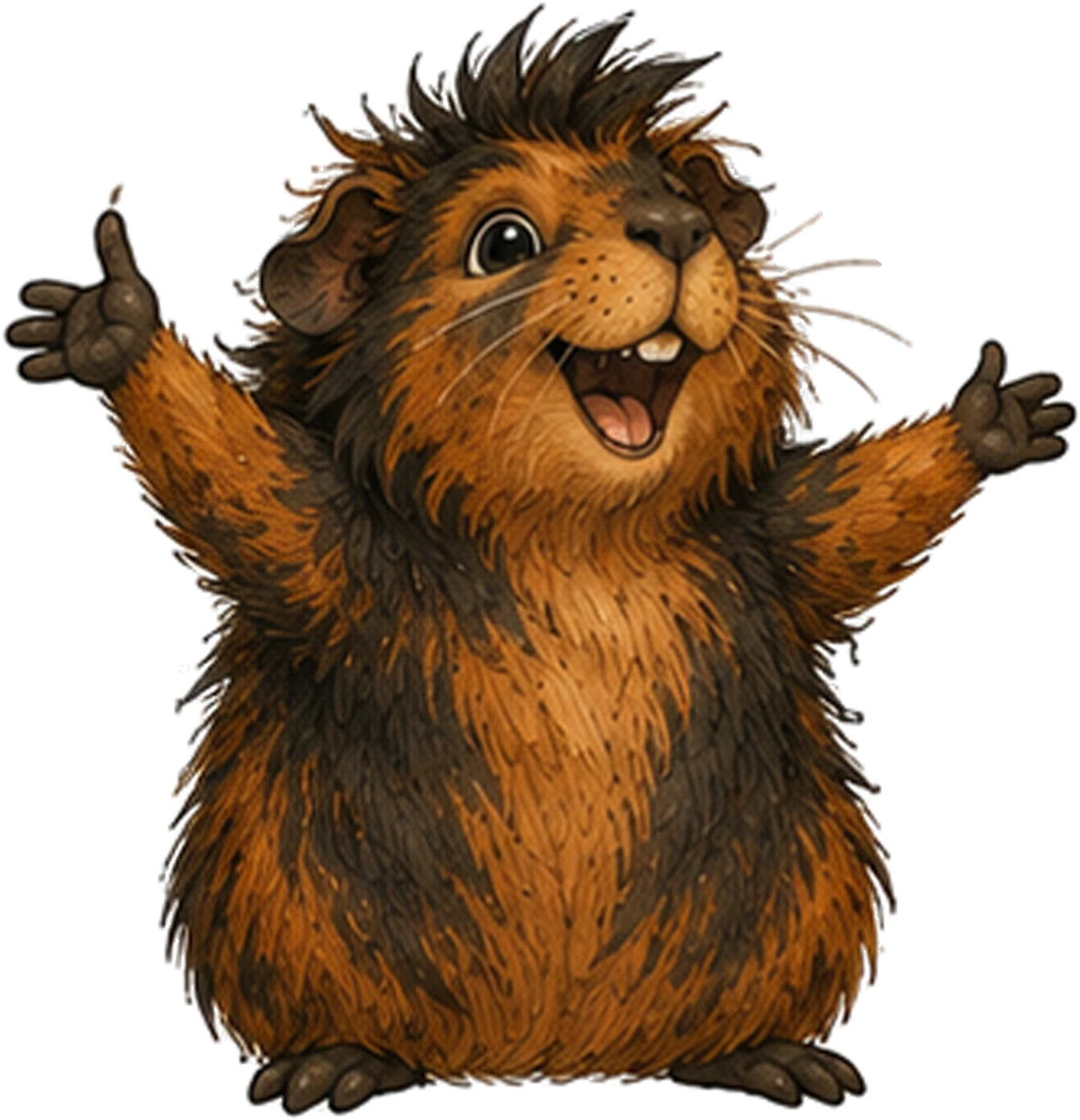 Rocky, the showman, guinea pig from The Business Guinea Pigs