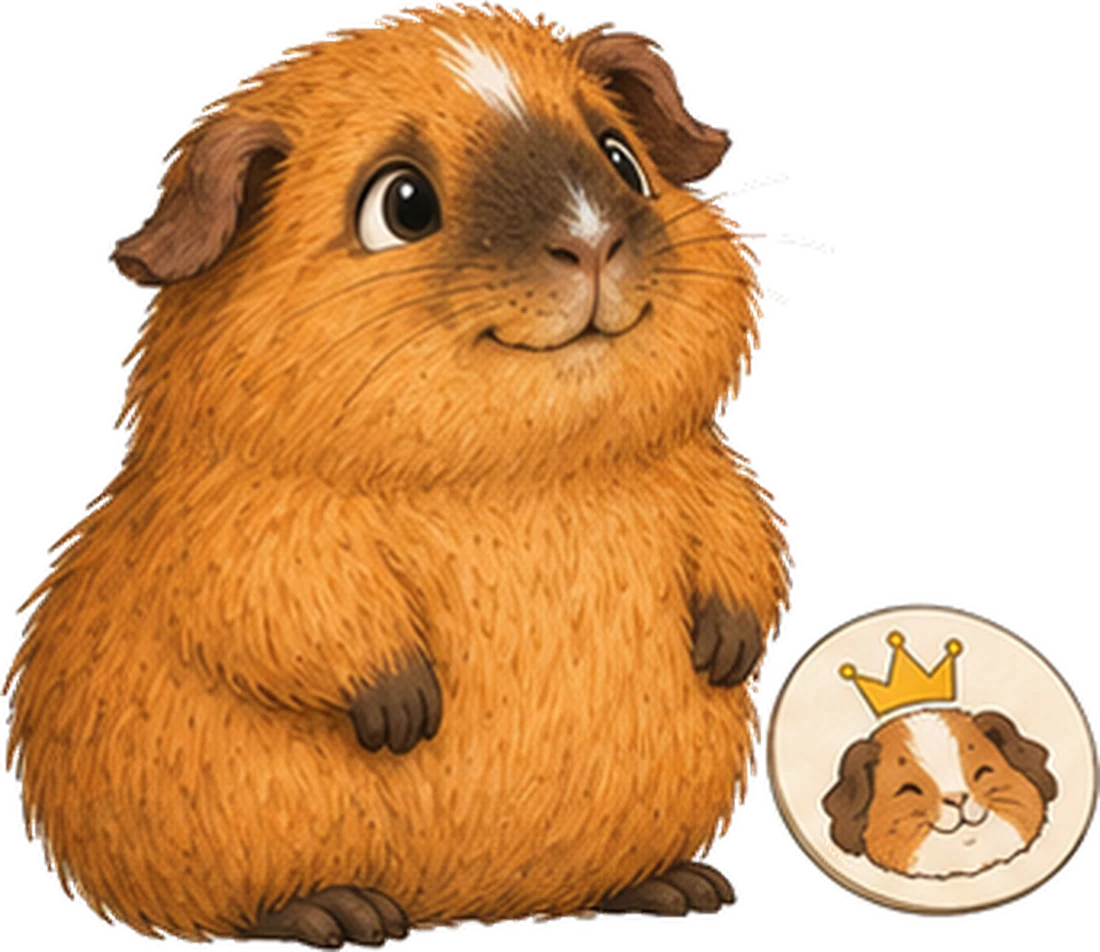 Toffy, das Herz, Meerschweinchen aus den Wirtschaftsschweinchen