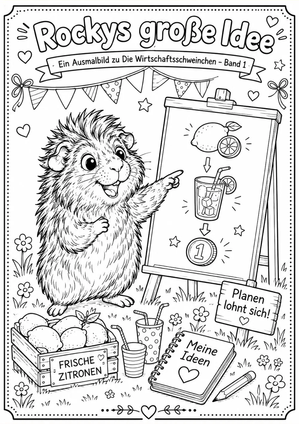 Coloring page: Rocky's Big Idea, a page from the PDF